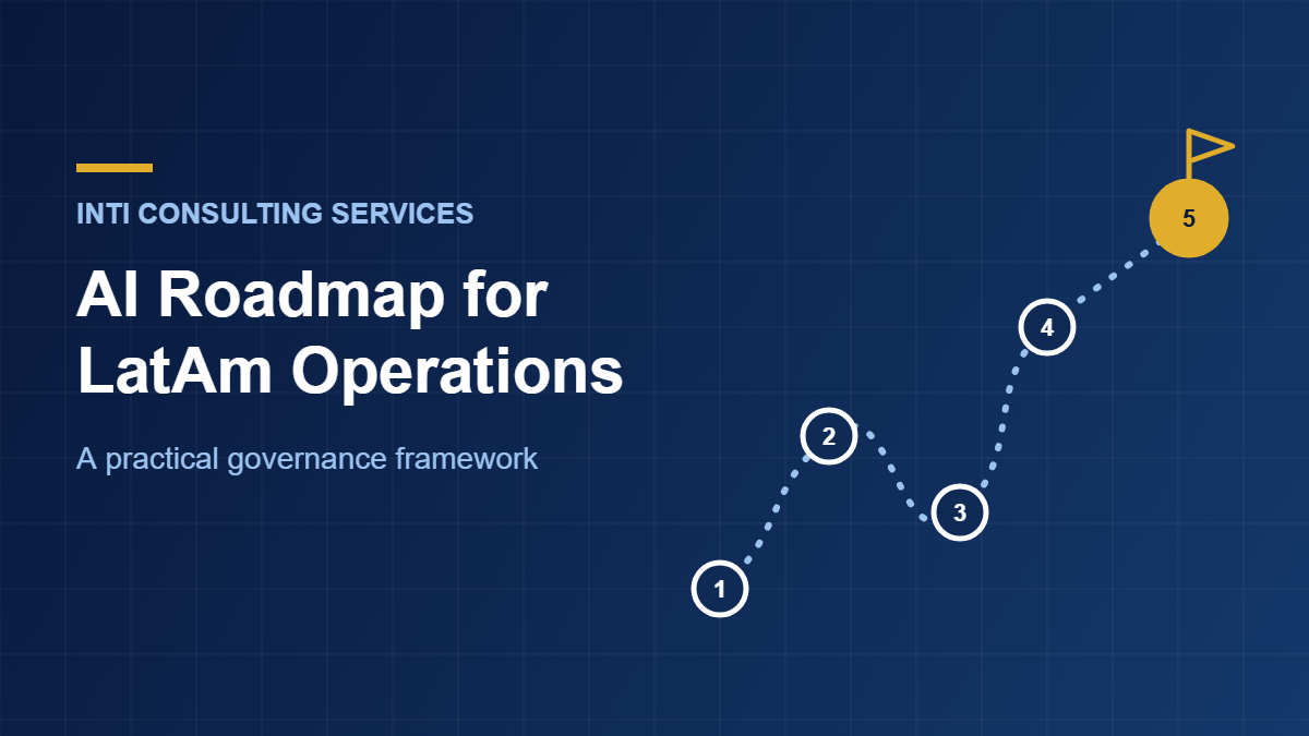 AI roadmap for LatAm operations: a path of four milestones leading to a governed AI program
